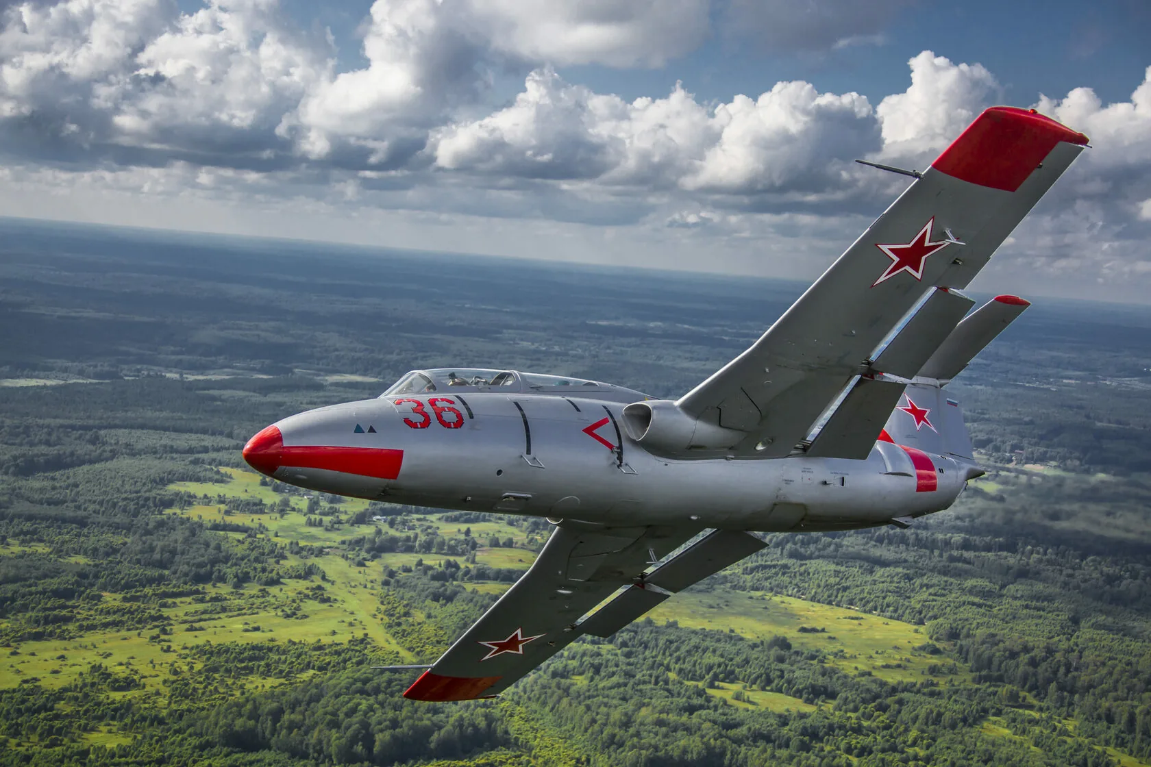 30 минутный полет на реактивном самолете L-29 
